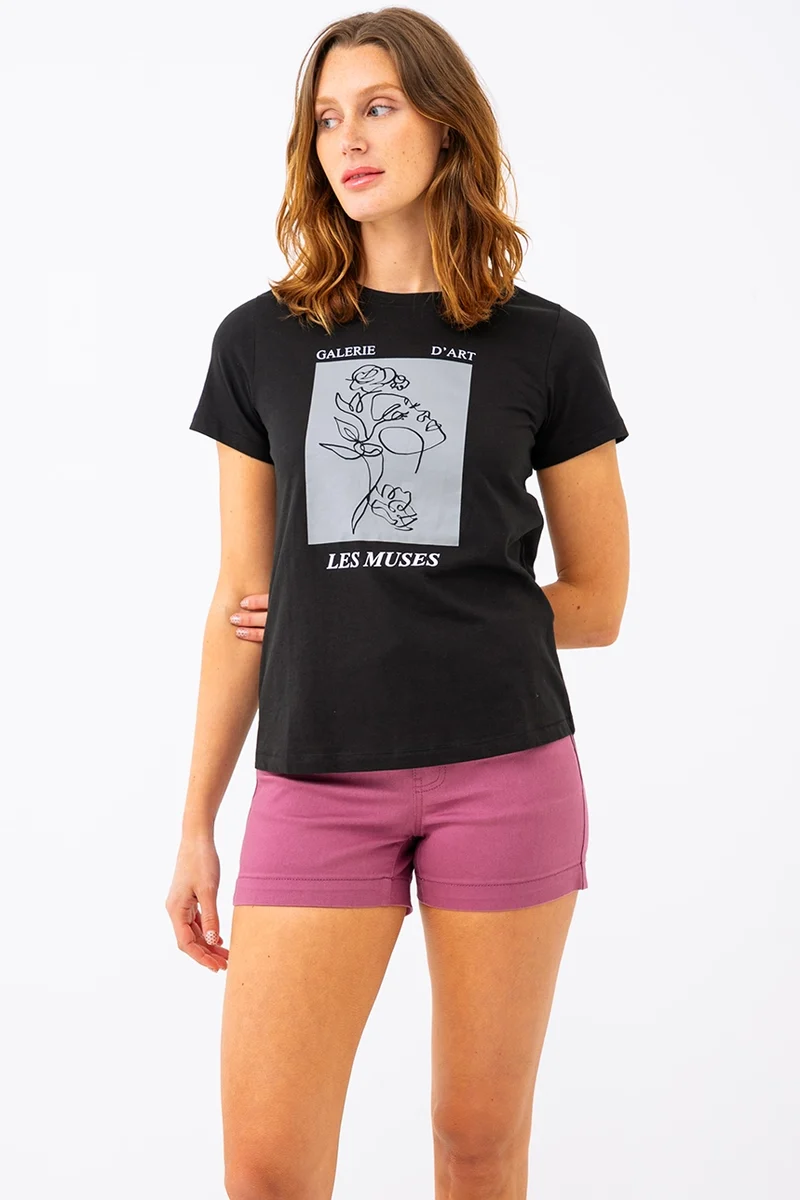 Le short uni taille élastique