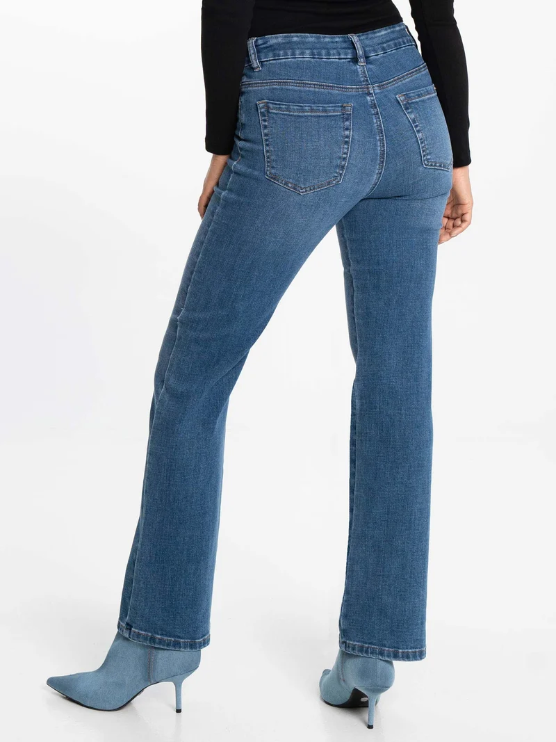 Jean Lois coupe évasée à taille élastique