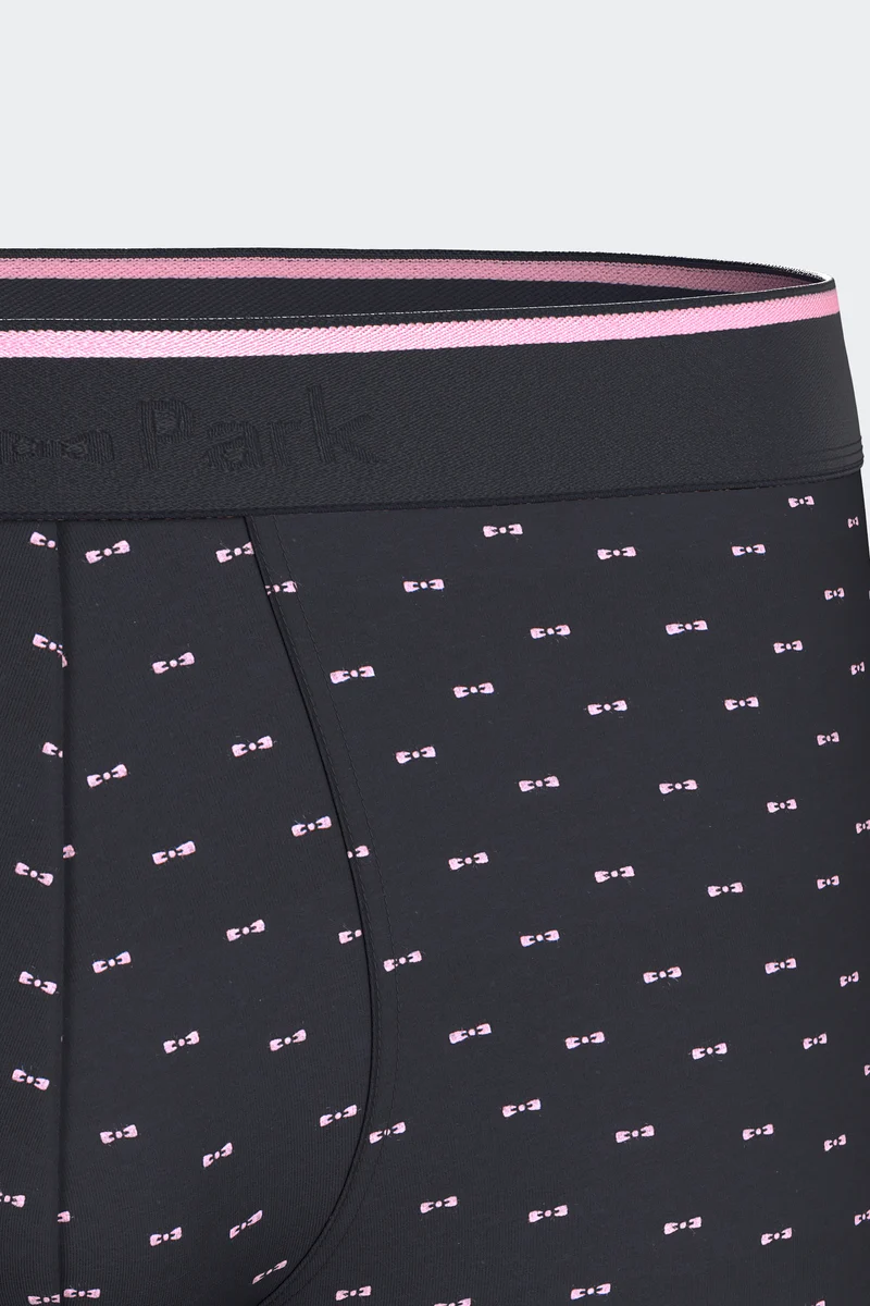 Lot de 2 boxers en jersey de coton stretch unis et imprimés marine
