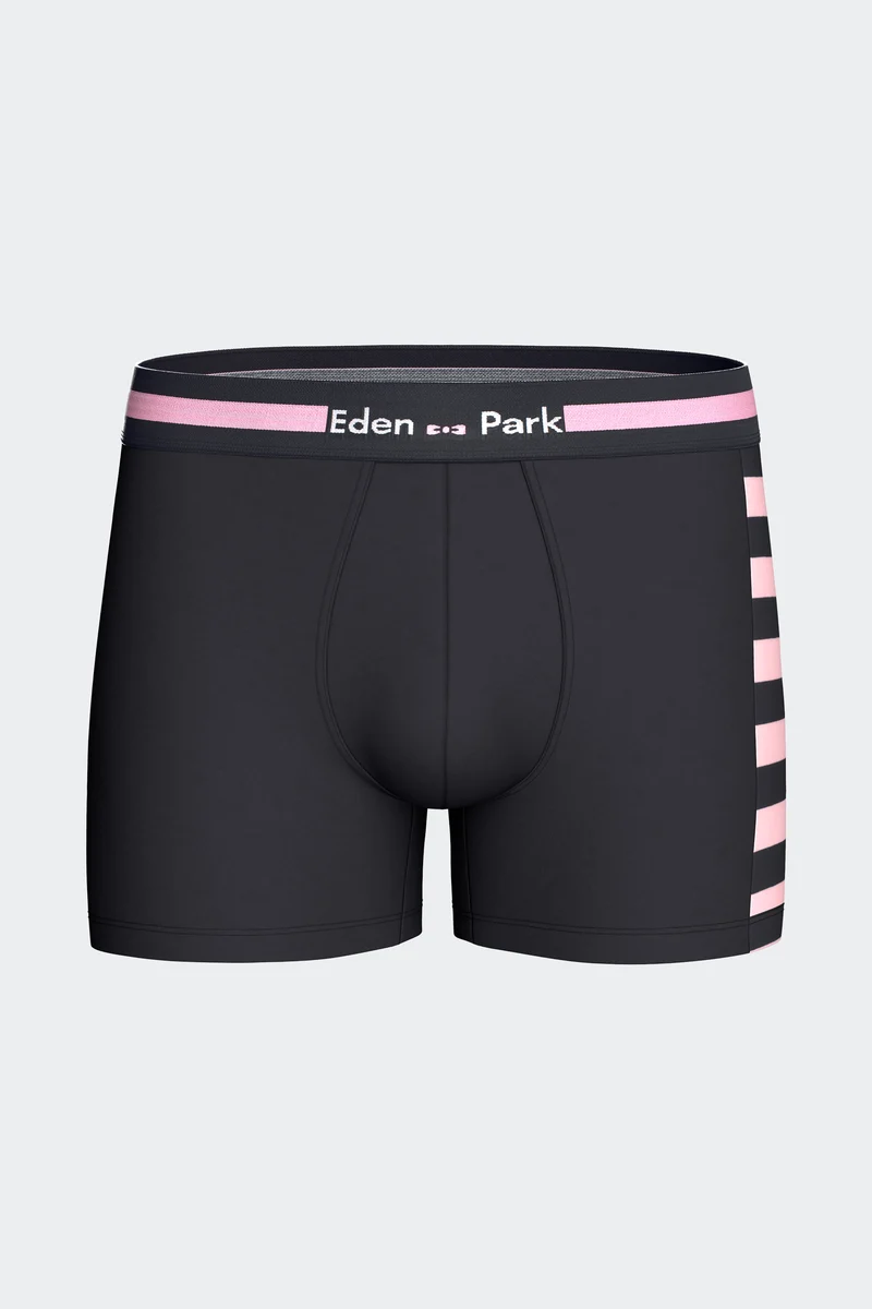 Lot de 2 boxers en jersey de coton stretch marine et rose