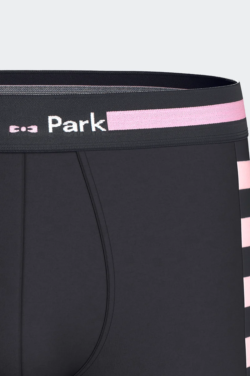 Lot de 2 boxers en jersey de coton stretch marine et rose