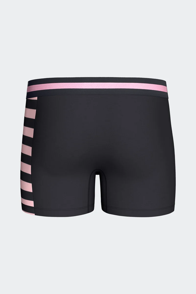 Lot de 2 boxers en jersey de coton stretch marine et rose