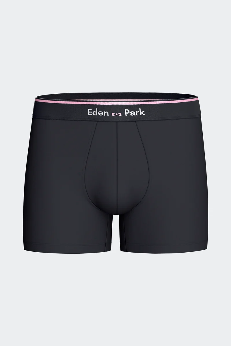 Lot de 2 boxers en jersey de coton stretch unis et imprimés bleu