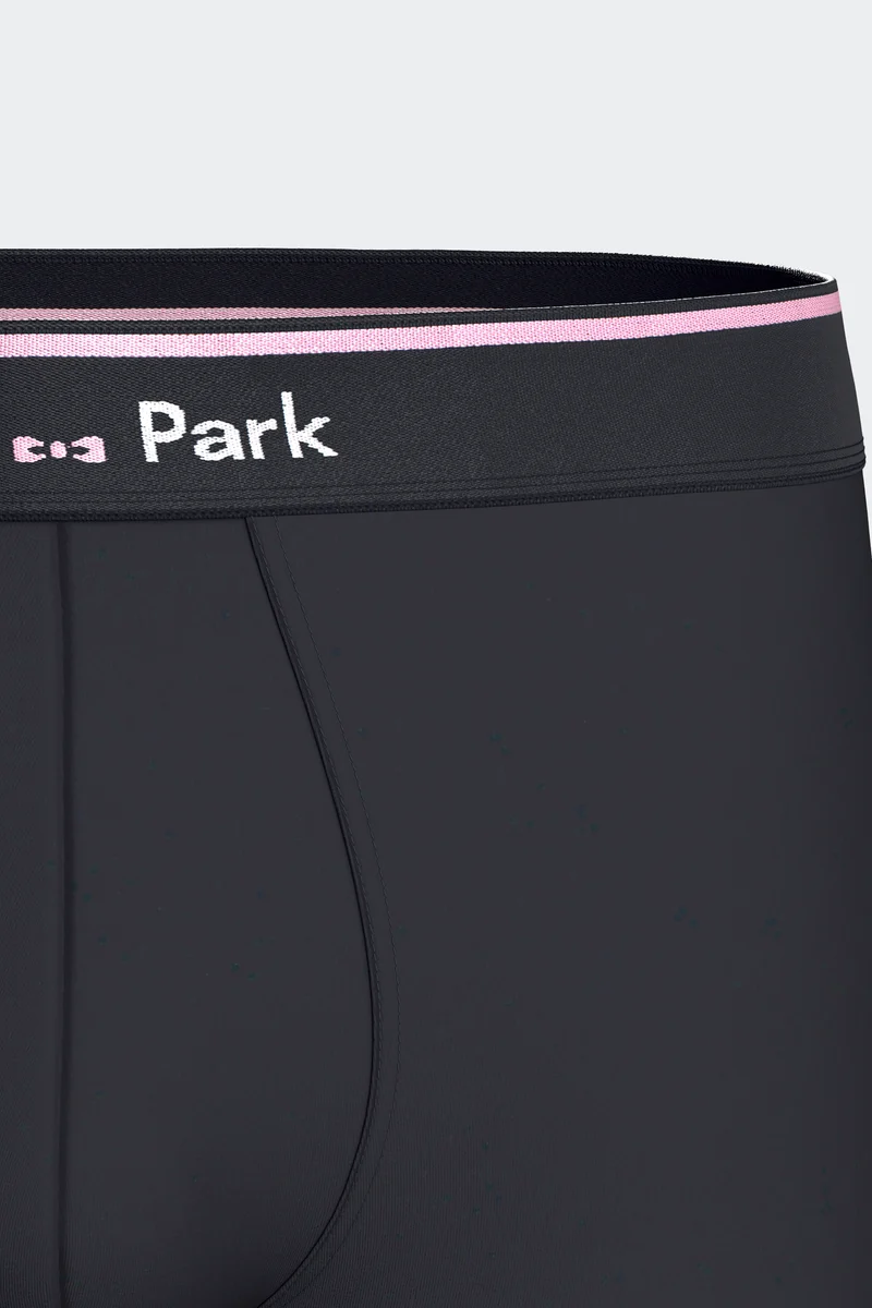 Lot de 2 boxers en jersey de coton stretch unis et imprimés bleu