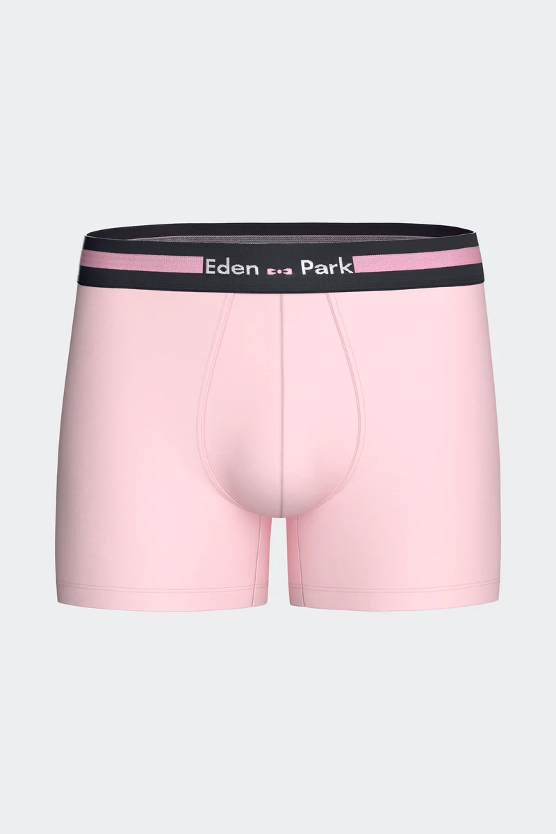 Lot de 2 boxers en jersey de coton stretch marine et rose