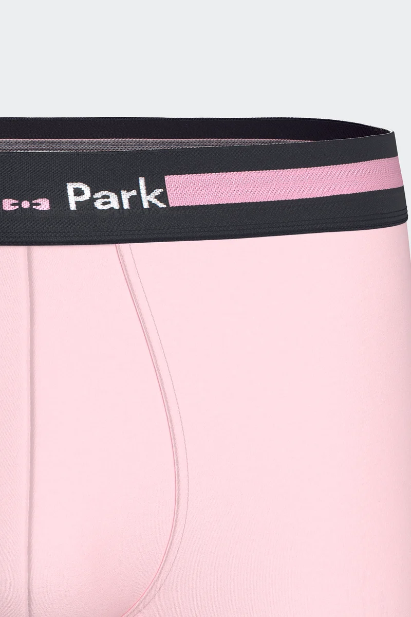 Lot de 2 boxers en jersey de coton stretch marine et rose