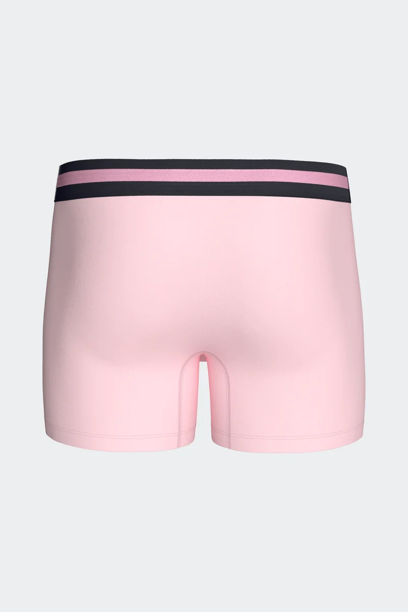 Lot de 2 boxers en jersey de coton stretch marine et rose