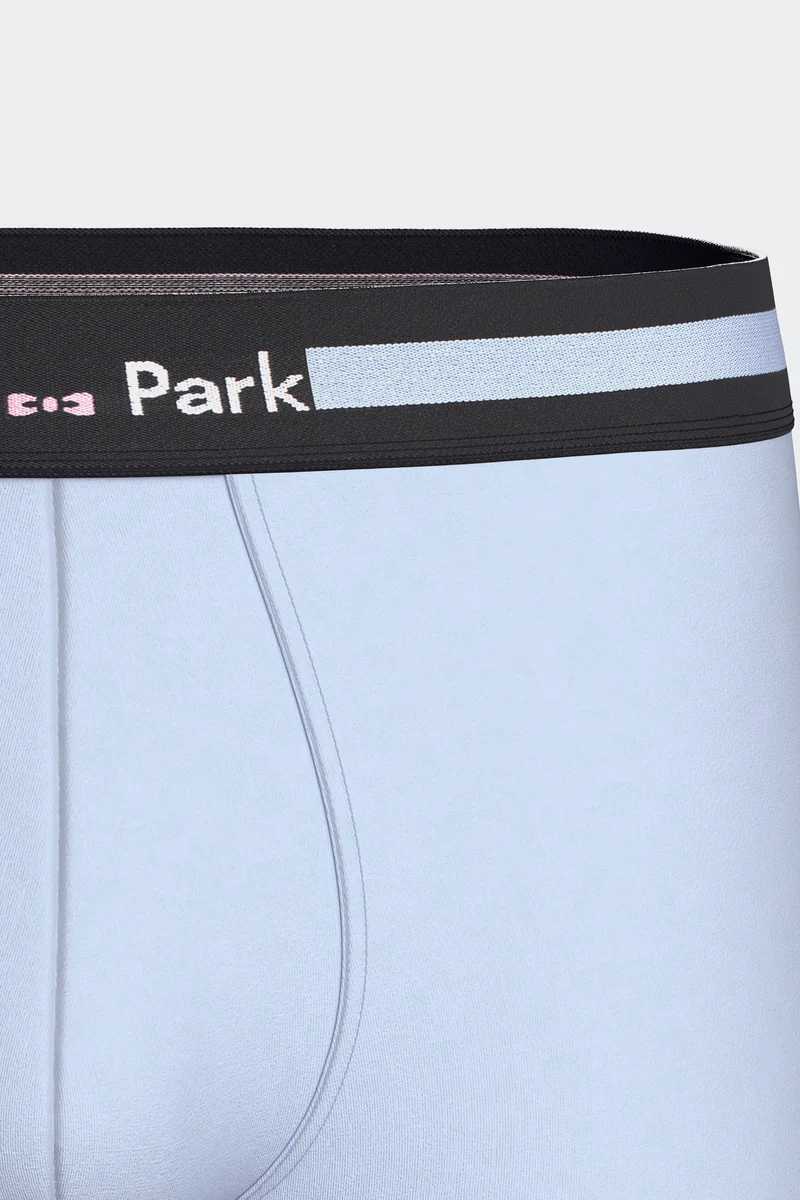 Lot de 2 boxers en jersey de coton stretch marine et ciel