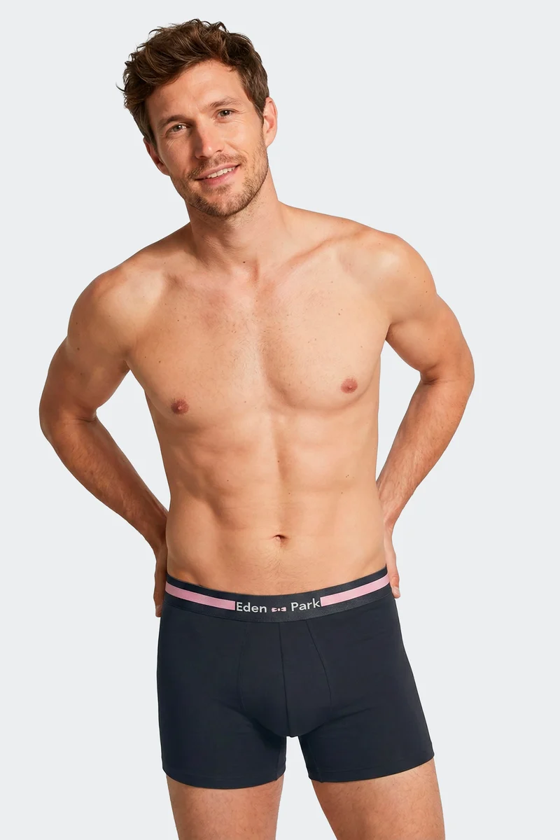 Lot de 2 boxers en jersey de coton stretch marine