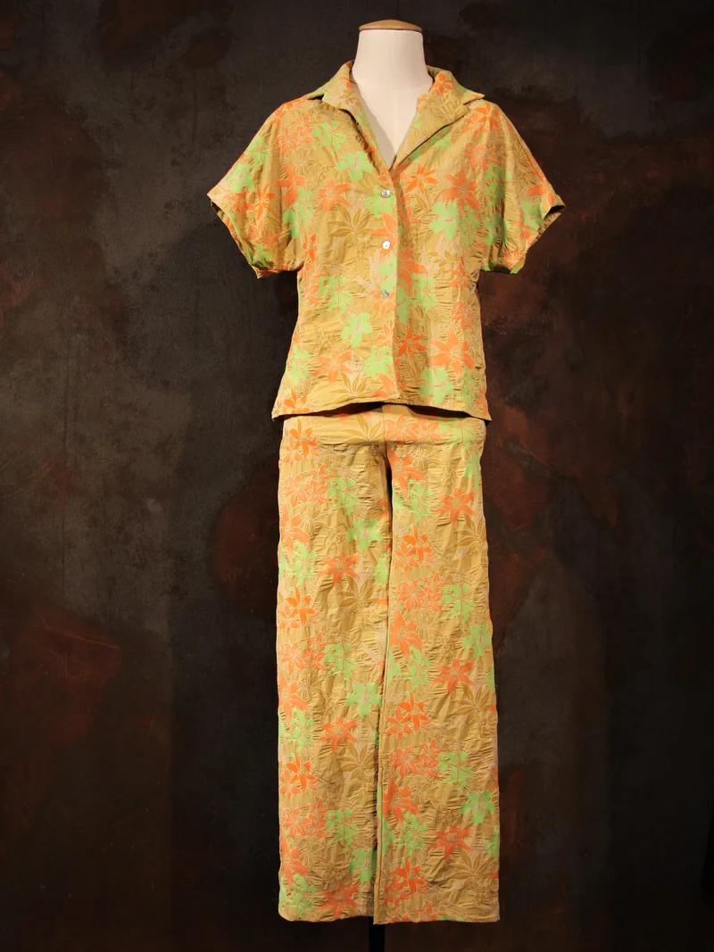 Pantalon tropical multicolore