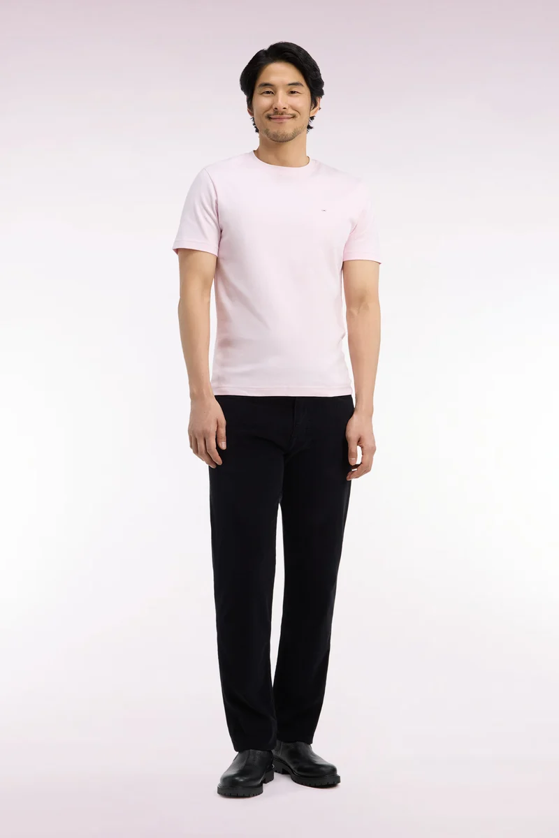 Pantalon 5 poches en velours côtelé noir coupe regular
