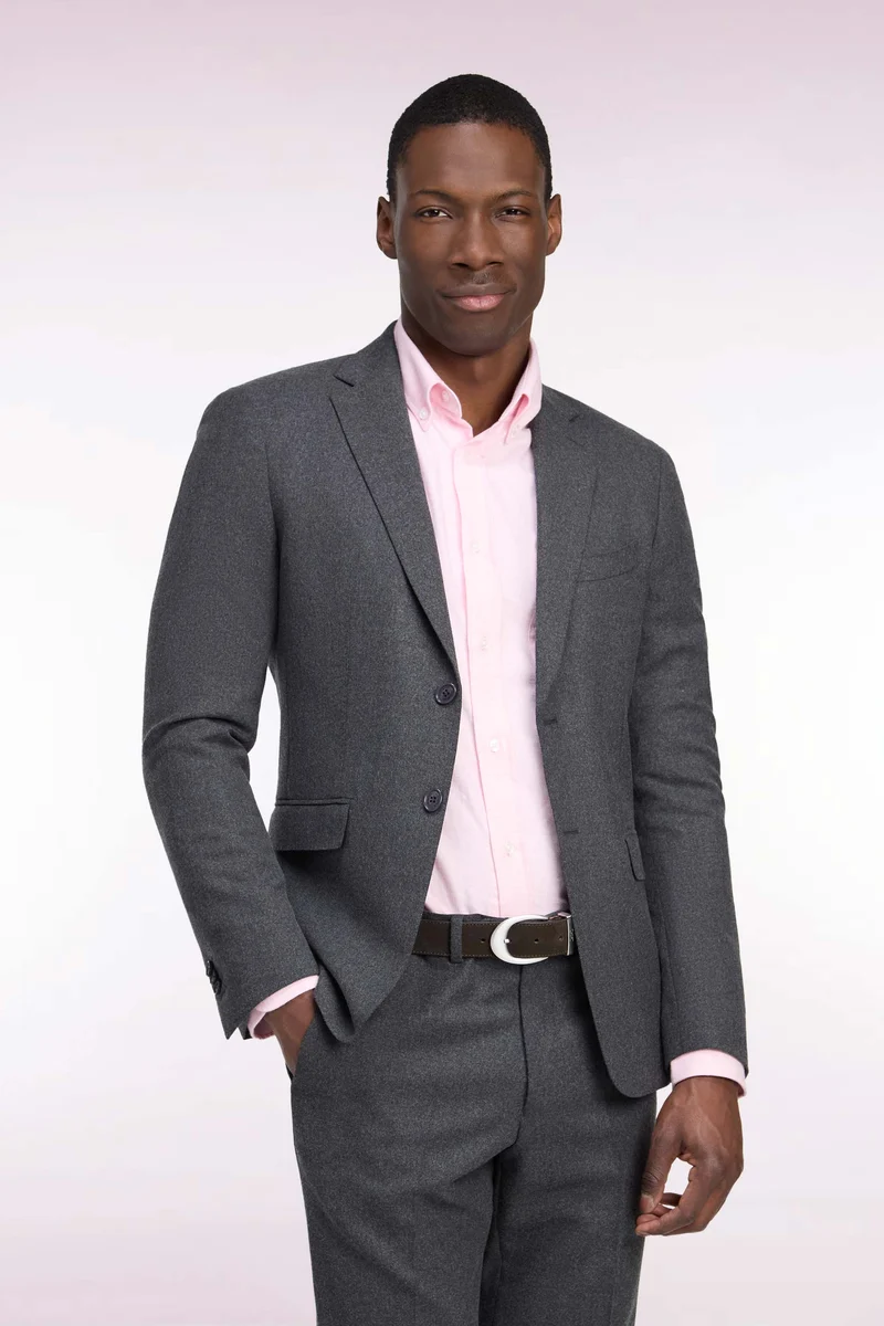 Veste de costume thermocollée grise