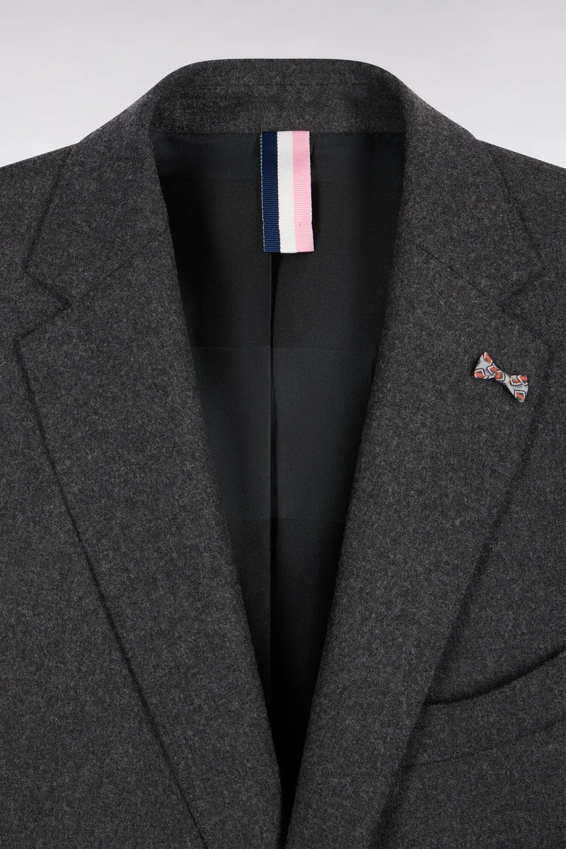 Veste de costume thermocollée grise