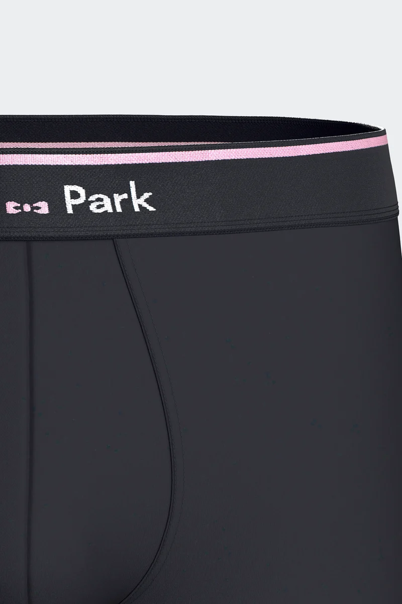 Lot de 2 boxers en jersey de coton stretch unis marine et gris