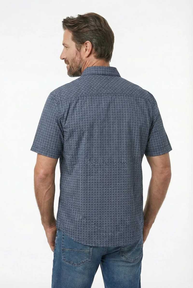 La chemise manches courtes à motifs