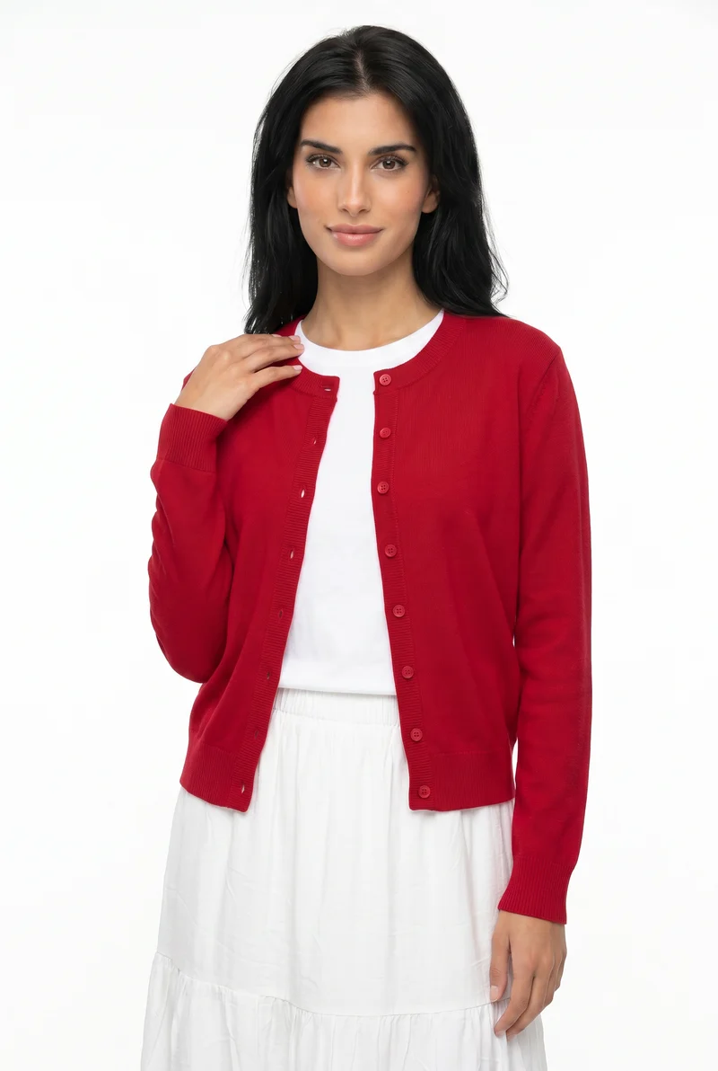 Cardigan en tricot doux