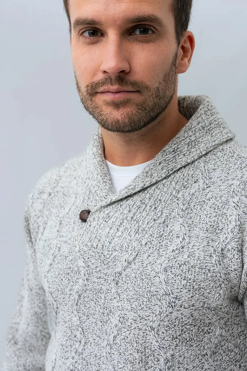 Le chandail chiné tricot texturé