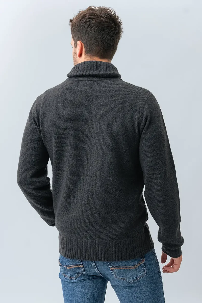 Le chandail chiné tricot texturé