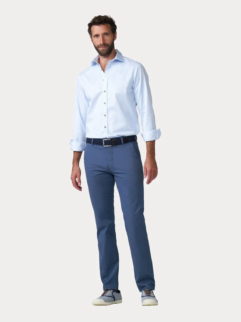 Pantalon chino Meyer bleu