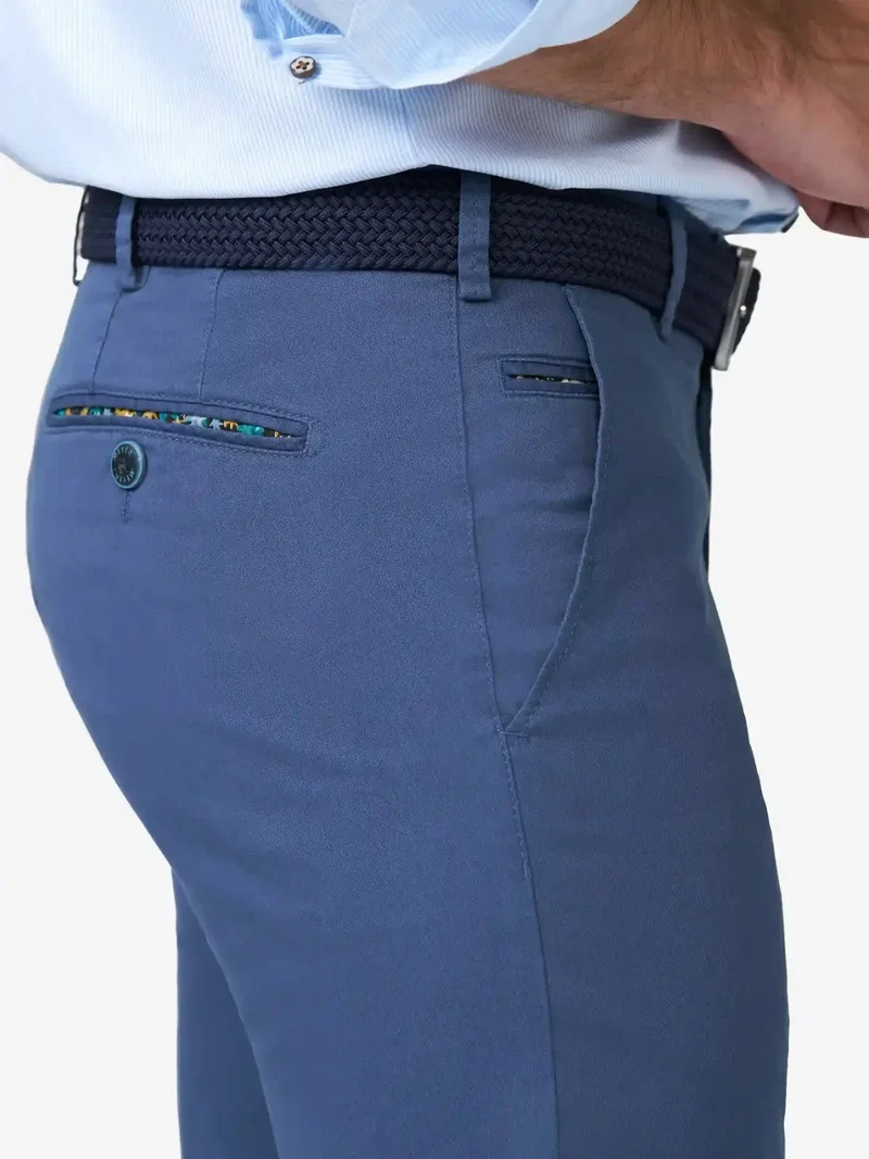 Pantalon chino Meyer bleu