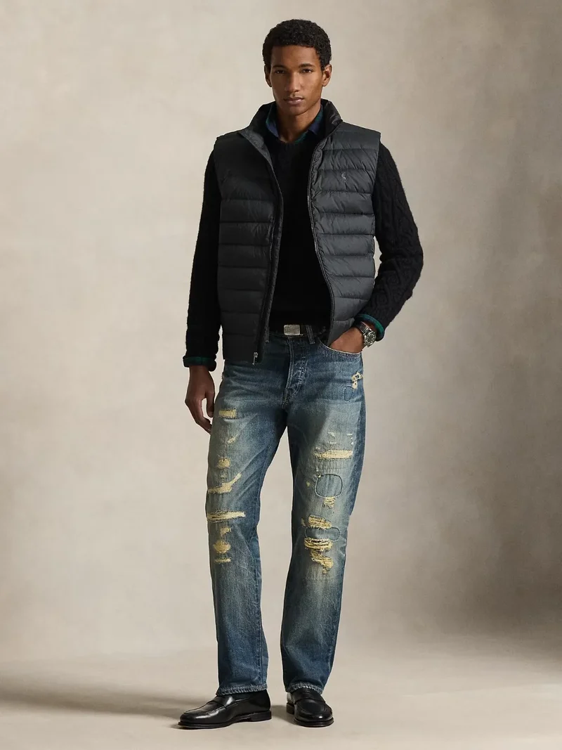 Doudoune sans manches Ralph Lauren noire en duvet