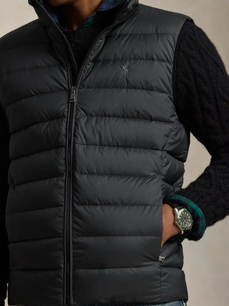 Doudoune sans manches Ralph Lauren noire en duvet