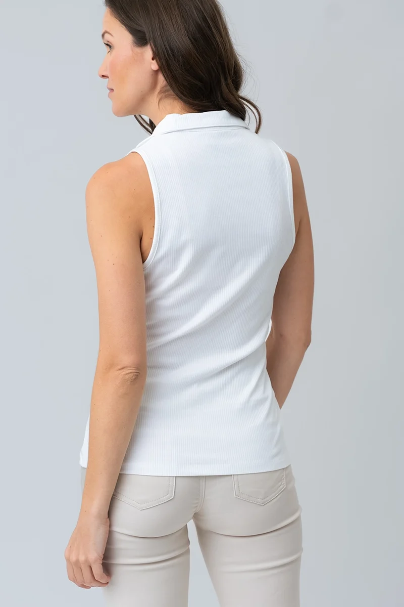 La camisole polo côtelée