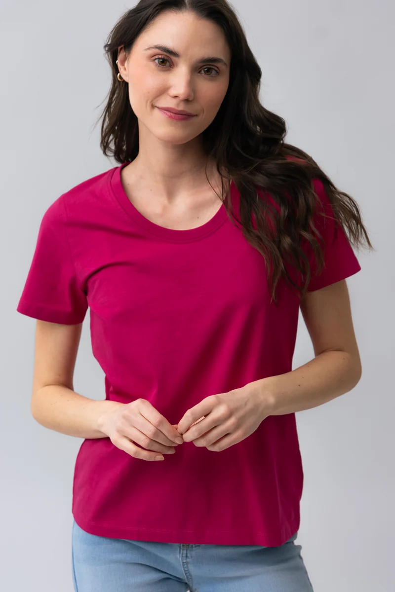 Le t-shirt basique col rond