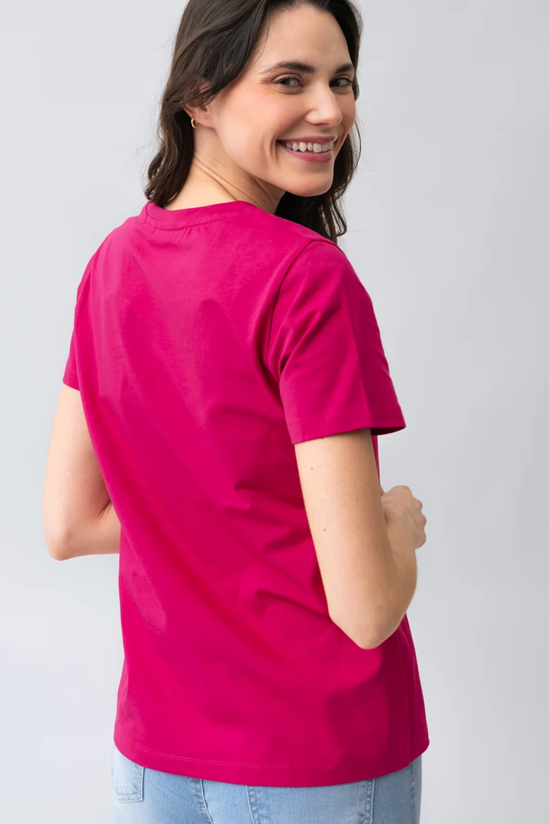 Le t-shirt basique col rond