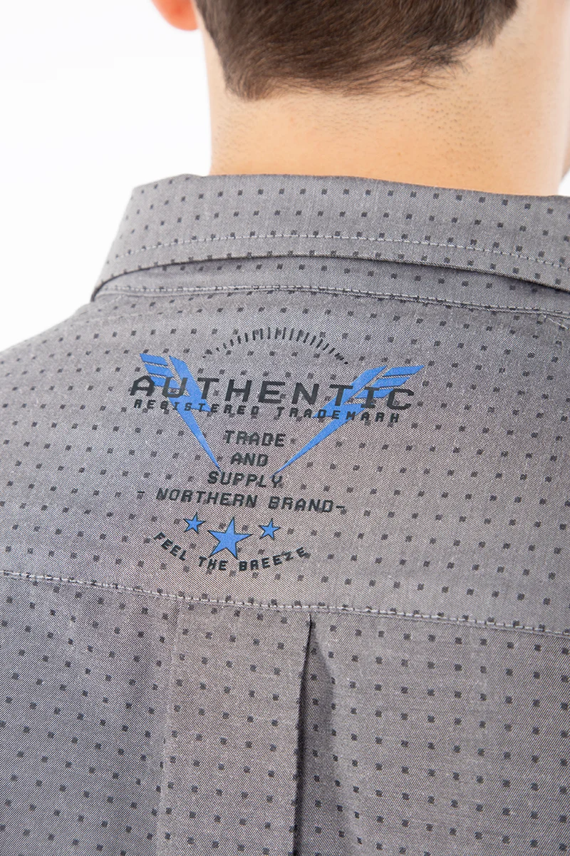 Chemise mini carreaux logo | Oxygen | 2 couleurs