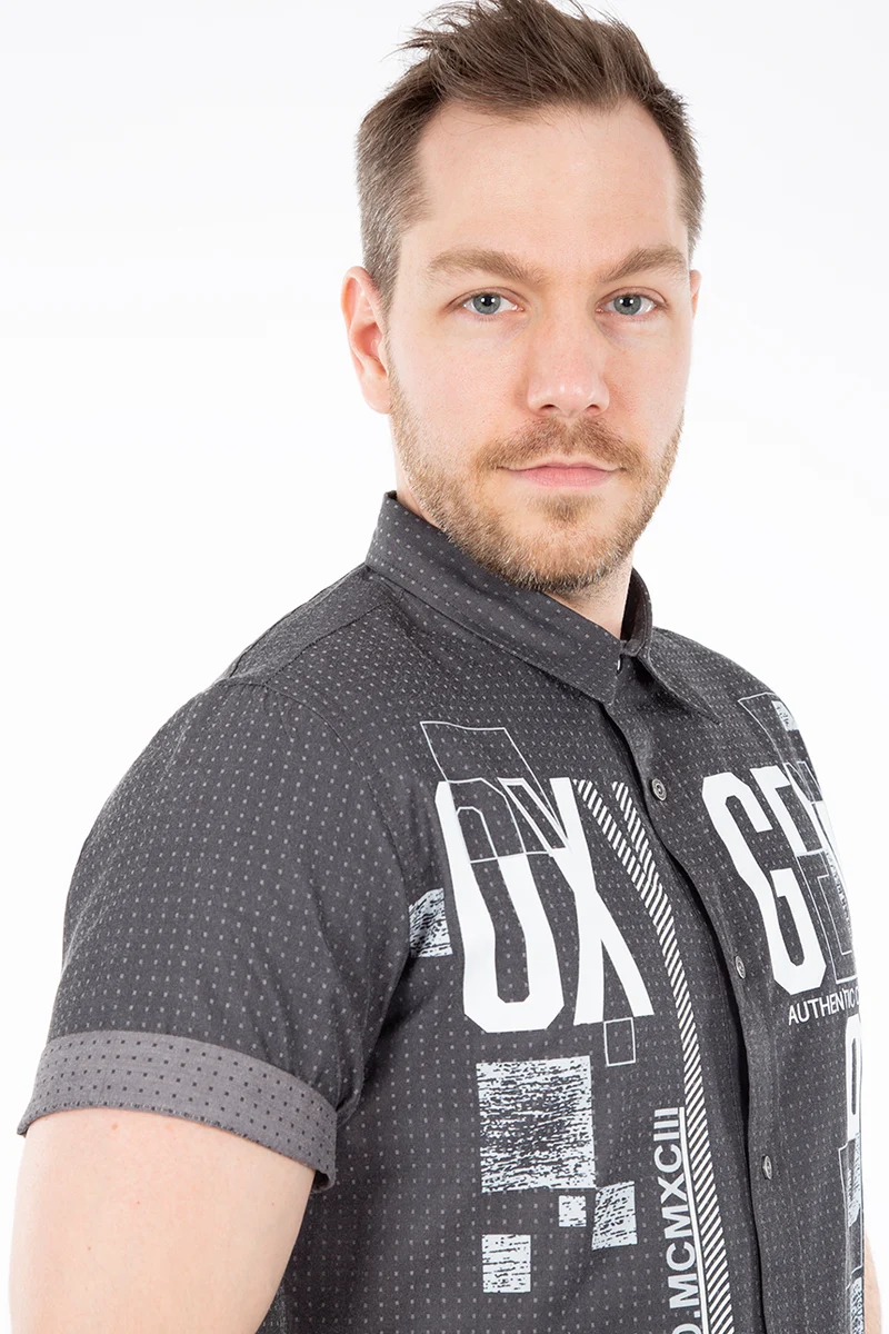 Chemise mini carreaux logo | Oxygen | 2 couleurs