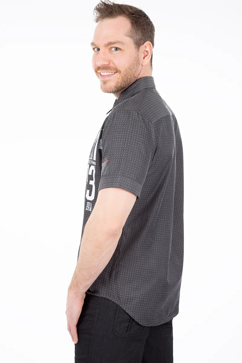 Chemise mini carreaux logo | Oxygen | 2 couleurs