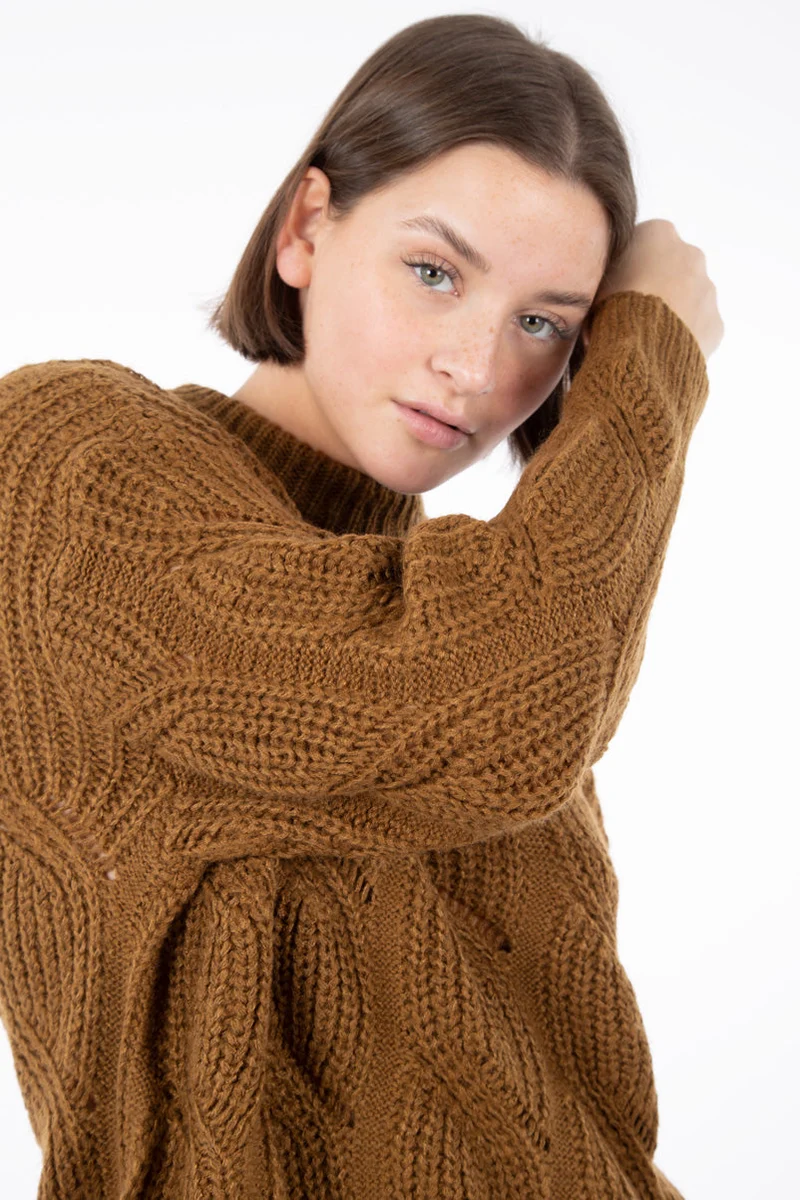 Chandail tricot câbles