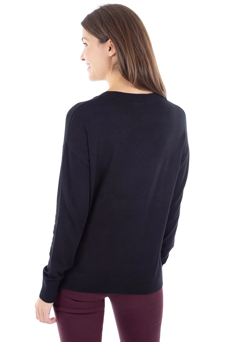 Chandail col V uni | B.young | 2 couleurs