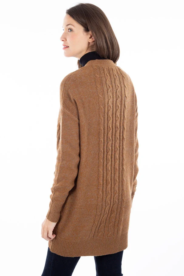 Cardigan ouvert câble torsadé | 3 couleurs