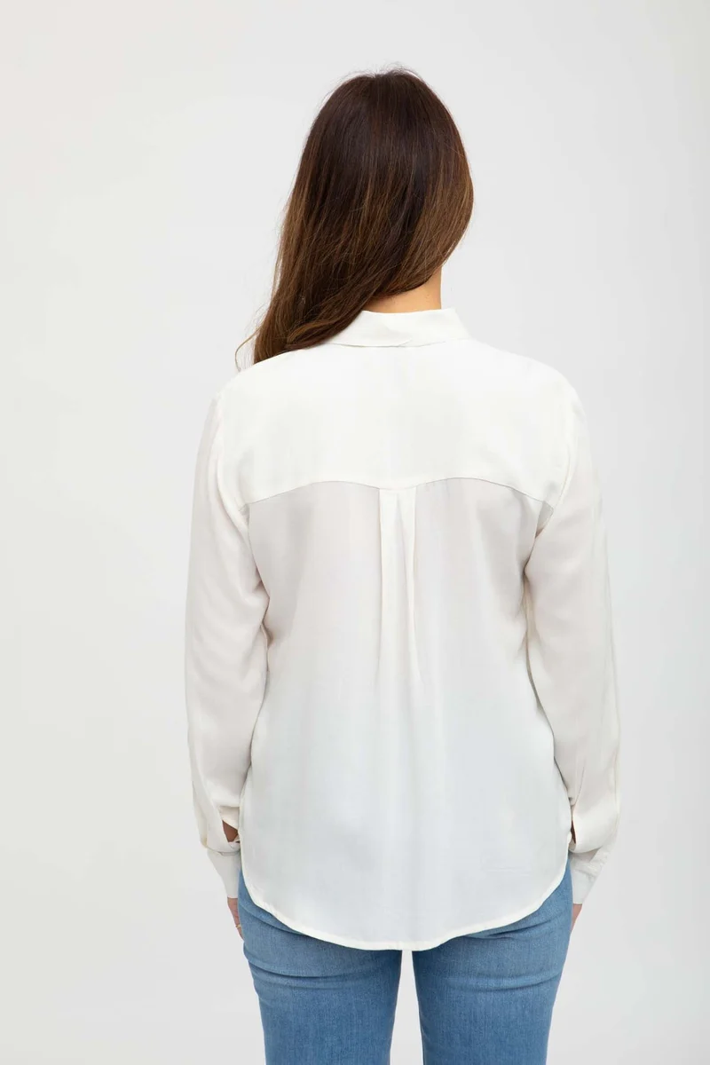 Blouse fluide col chemisier