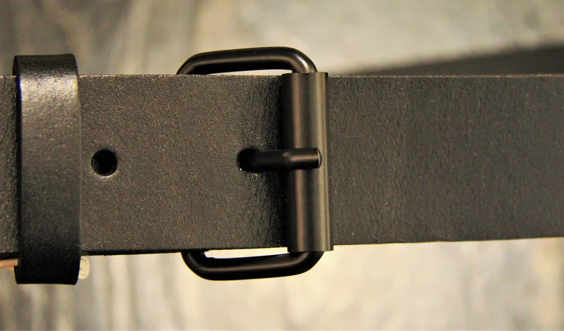 Ceinture en cuir noir