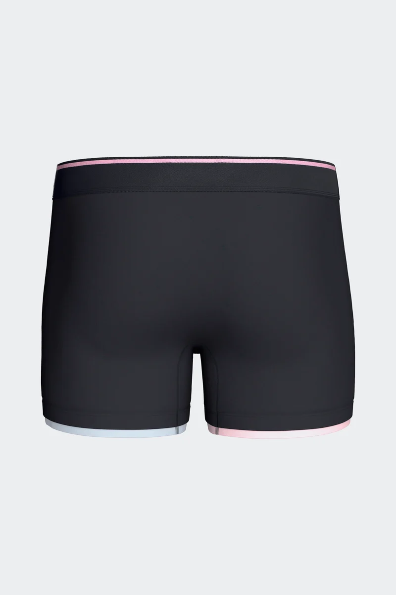 Boxer en coton stretch marine