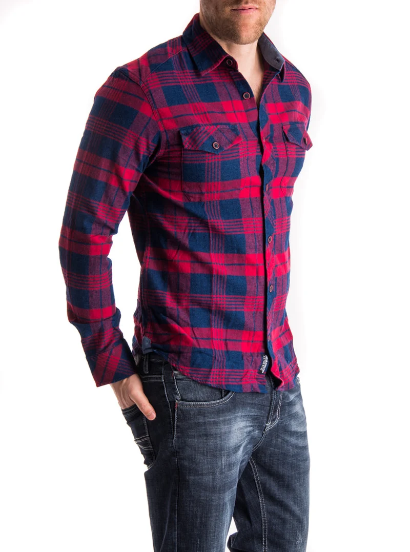 La chemise douce à carreaux