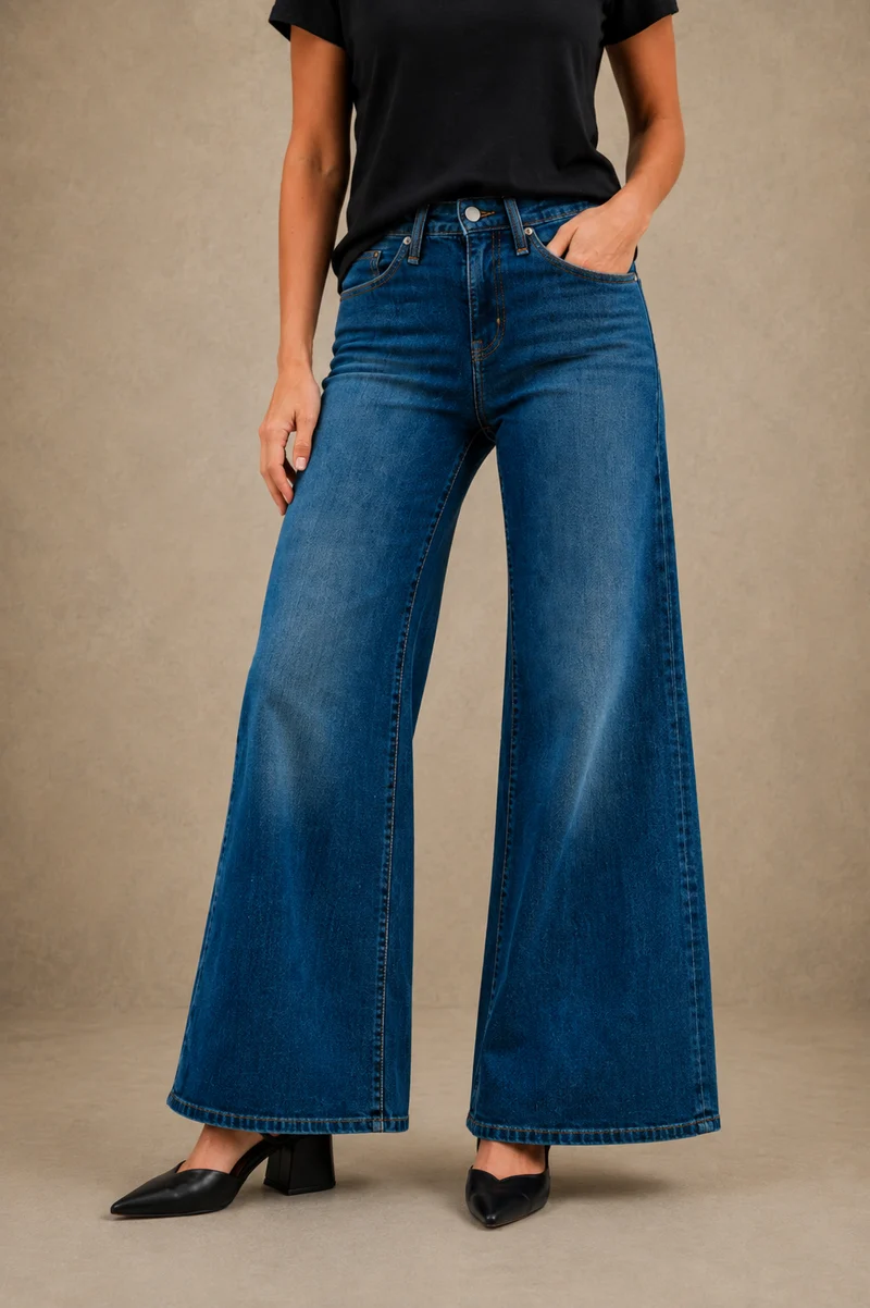 Le jean moulant à jambe large 318 de Levis