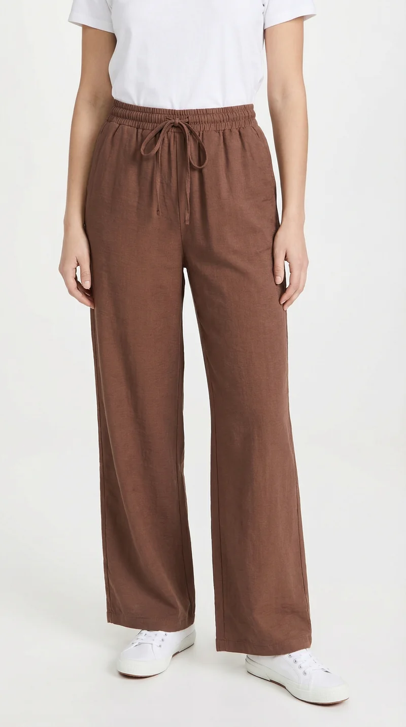 Le pantalon fluide effet lin