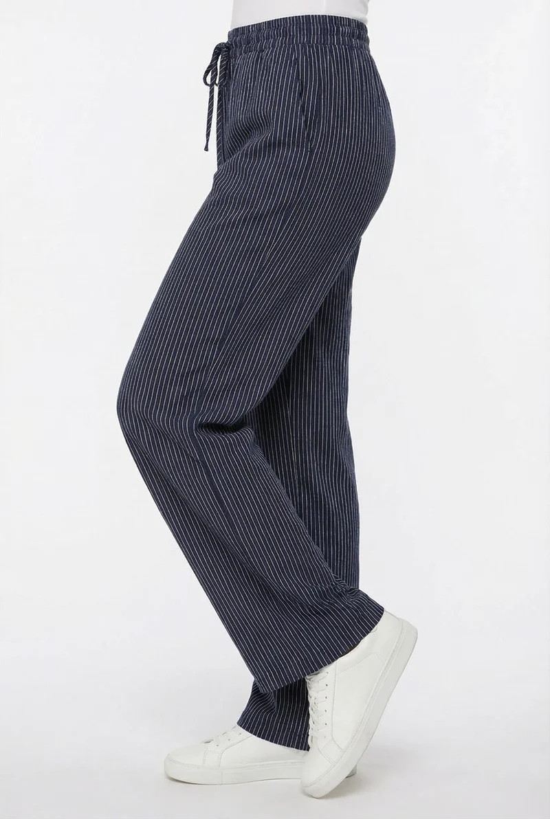 Le pantalon fluide effet lin
