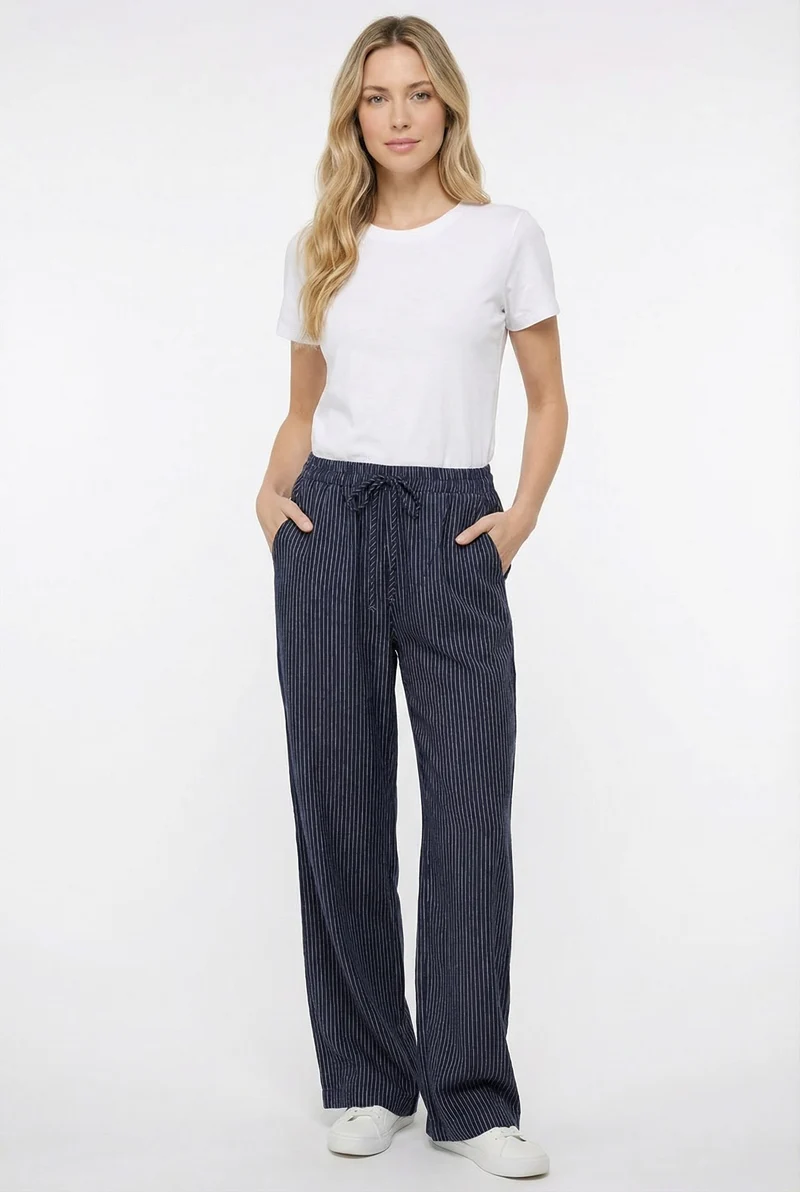 Le pantalon fluide effet lin