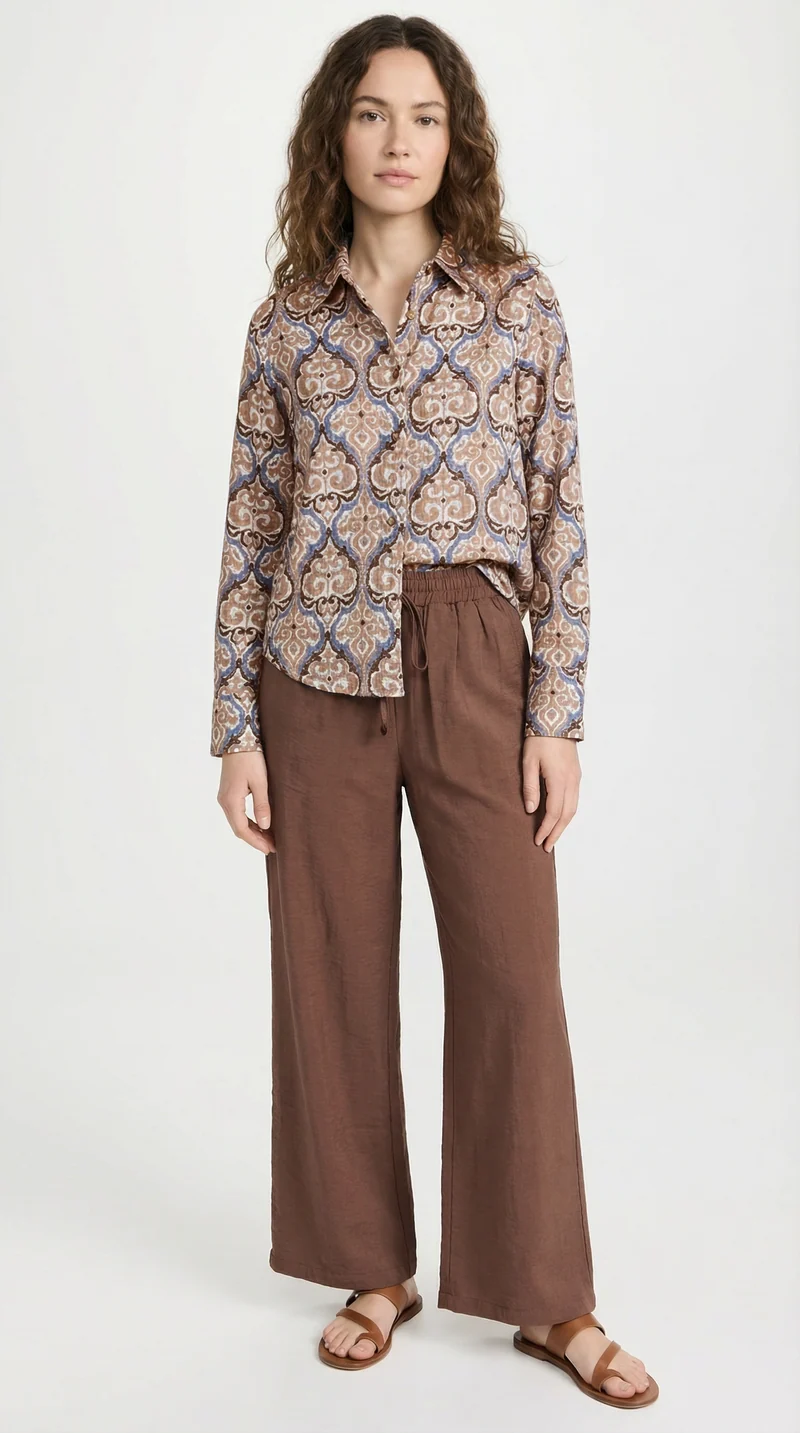 La chemise fluide à motif
