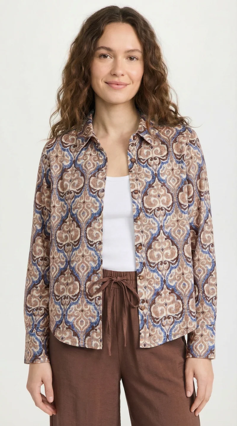 La chemise fluide à motif
