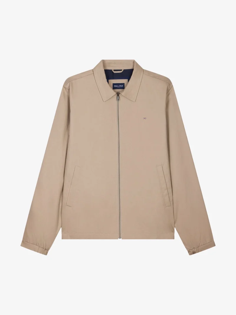 Blouson déperlant Eden Park beige en coton