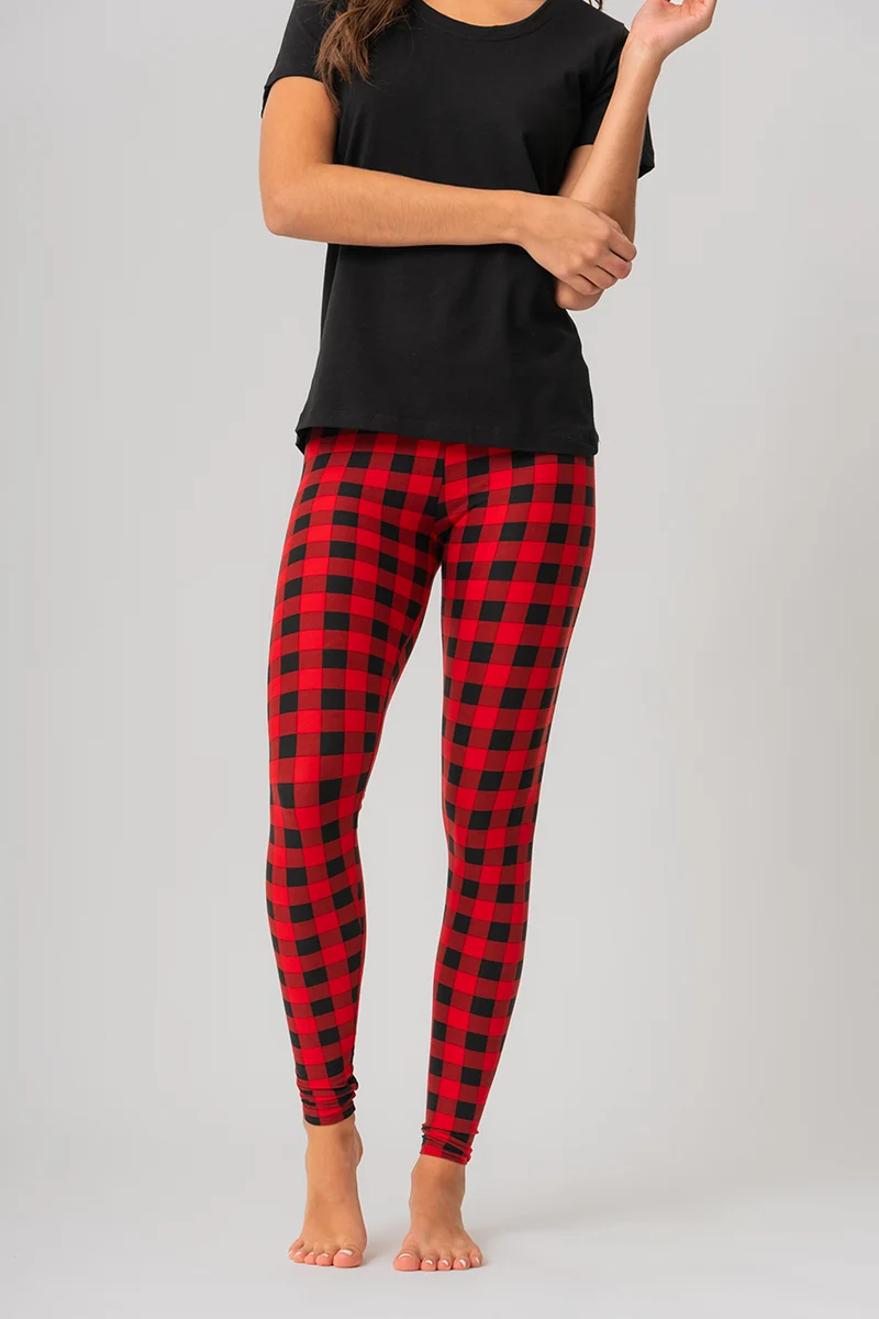 Le legging ultra doux à carreaux
