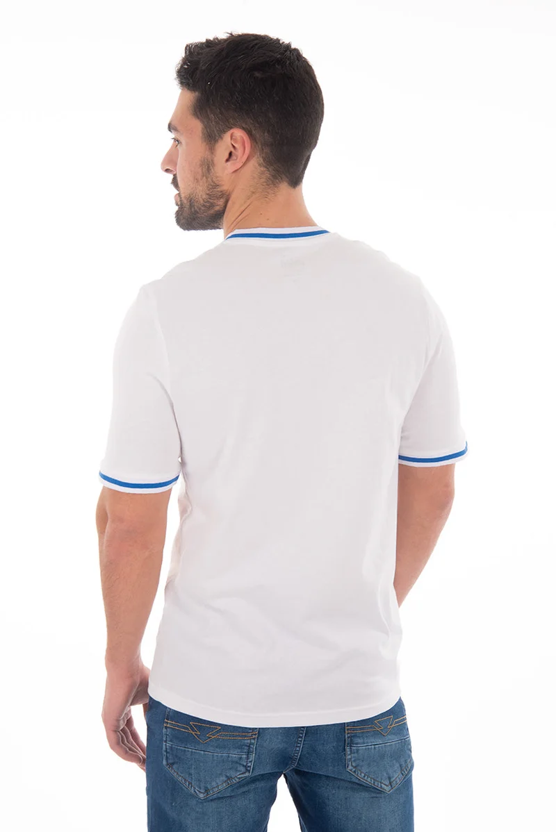 T-shirt uni félin brodé