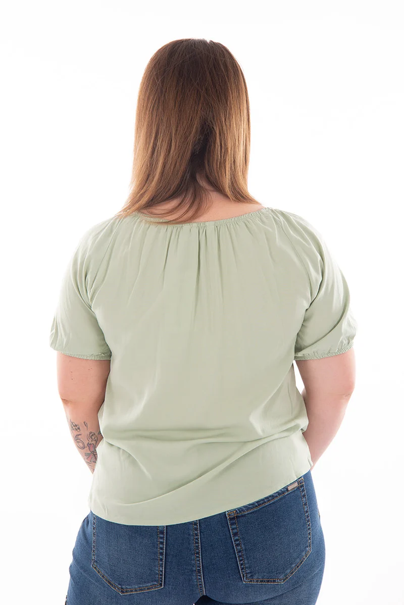 Blouse bohème manches courtes | 4 couleurs