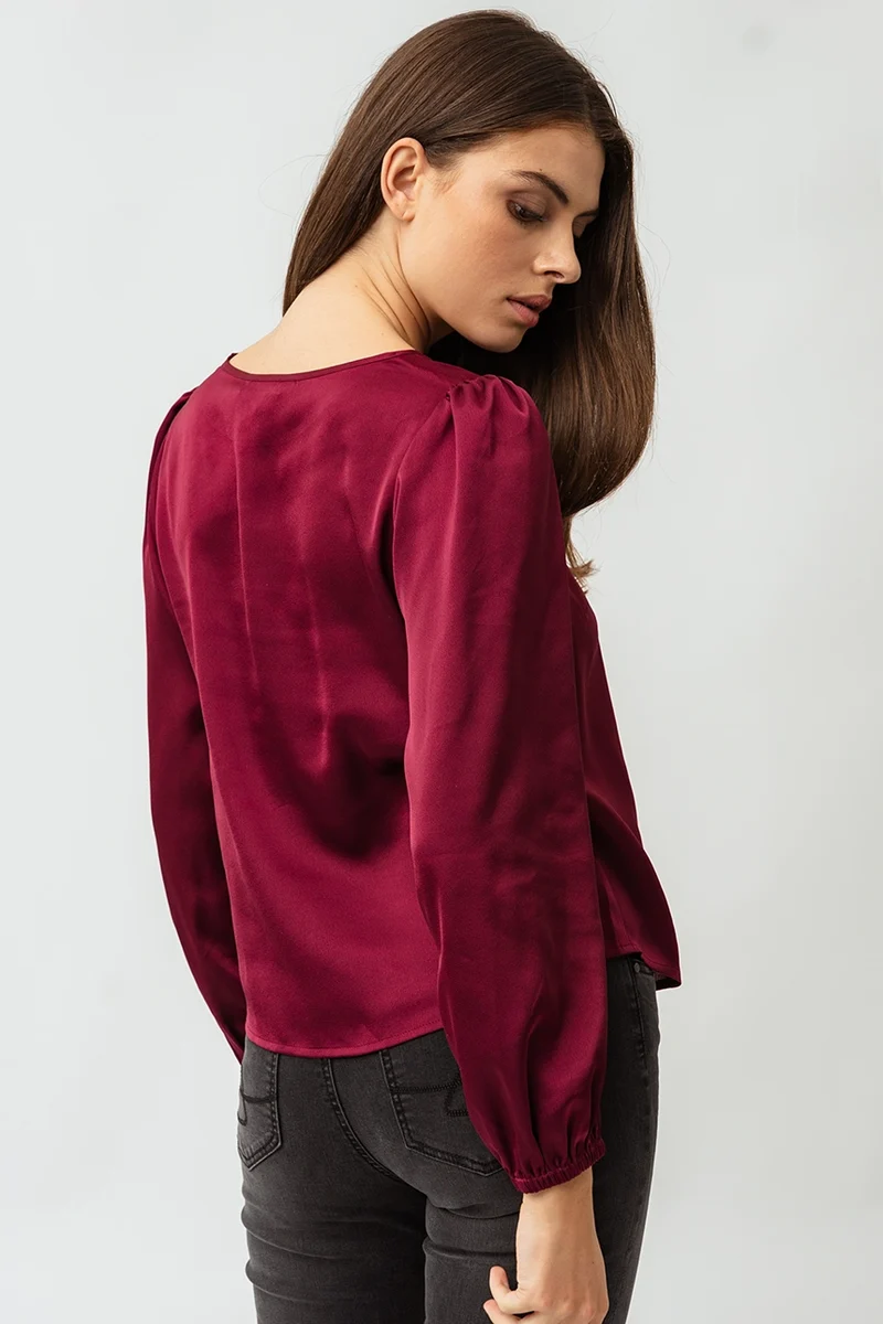 La blouse ample froncée